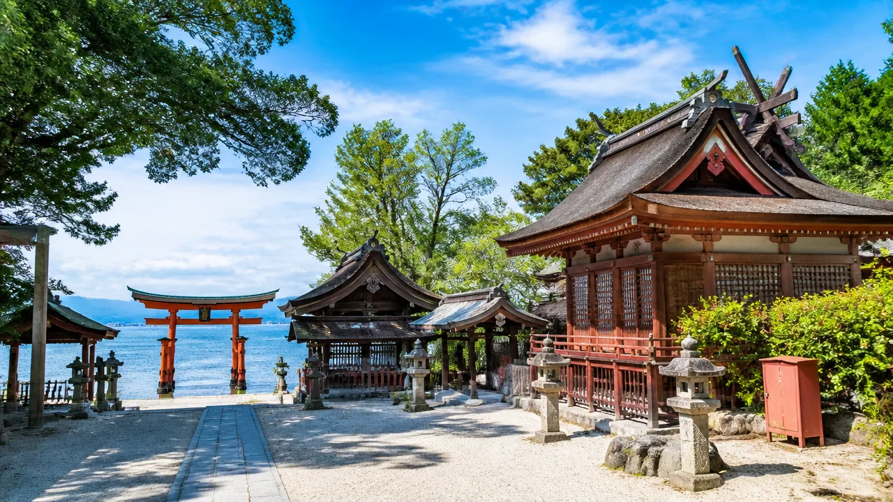湖上の大鳥居を望む非日常の景色スポット、白鬚神社の見どころとアクセス